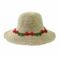 Chapeau de soleil bohème EVIE – Chapeau de paille tissé à la main | Femstylo