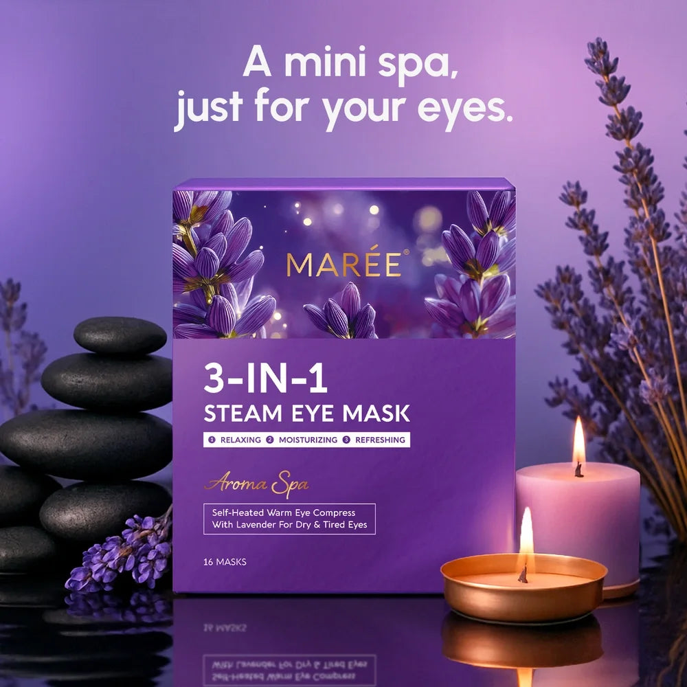 Masque oculaire vapeur parfumé pour le spa