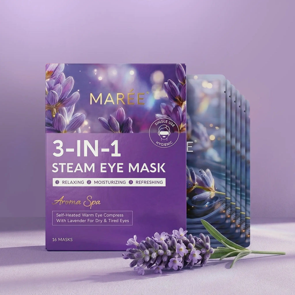 Masque oculaire vapeur parfumé pour le spa