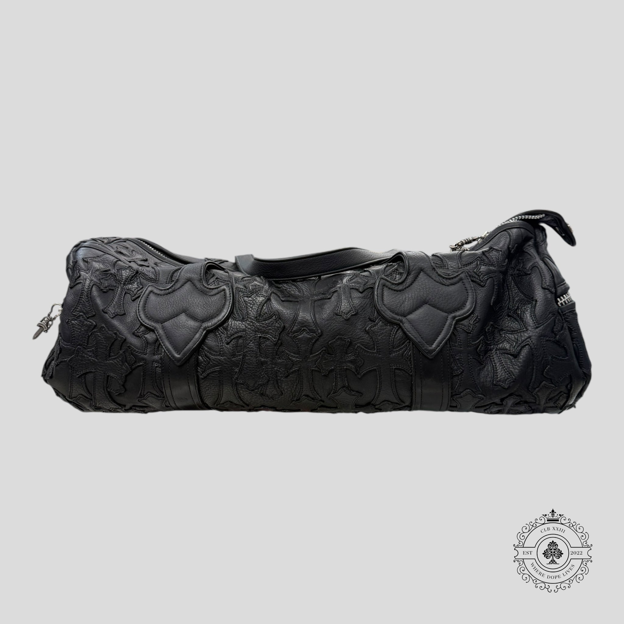 Sac polochon Chrome Hearts Cross Patch noir