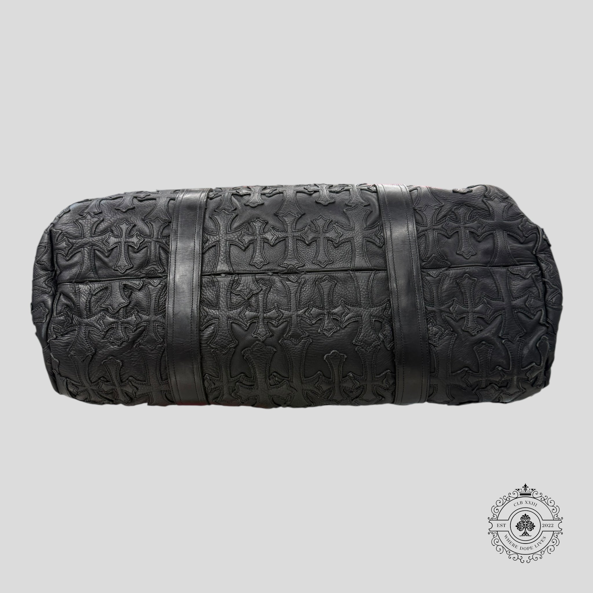 Sac polochon Chrome Hearts Cross Patch noir