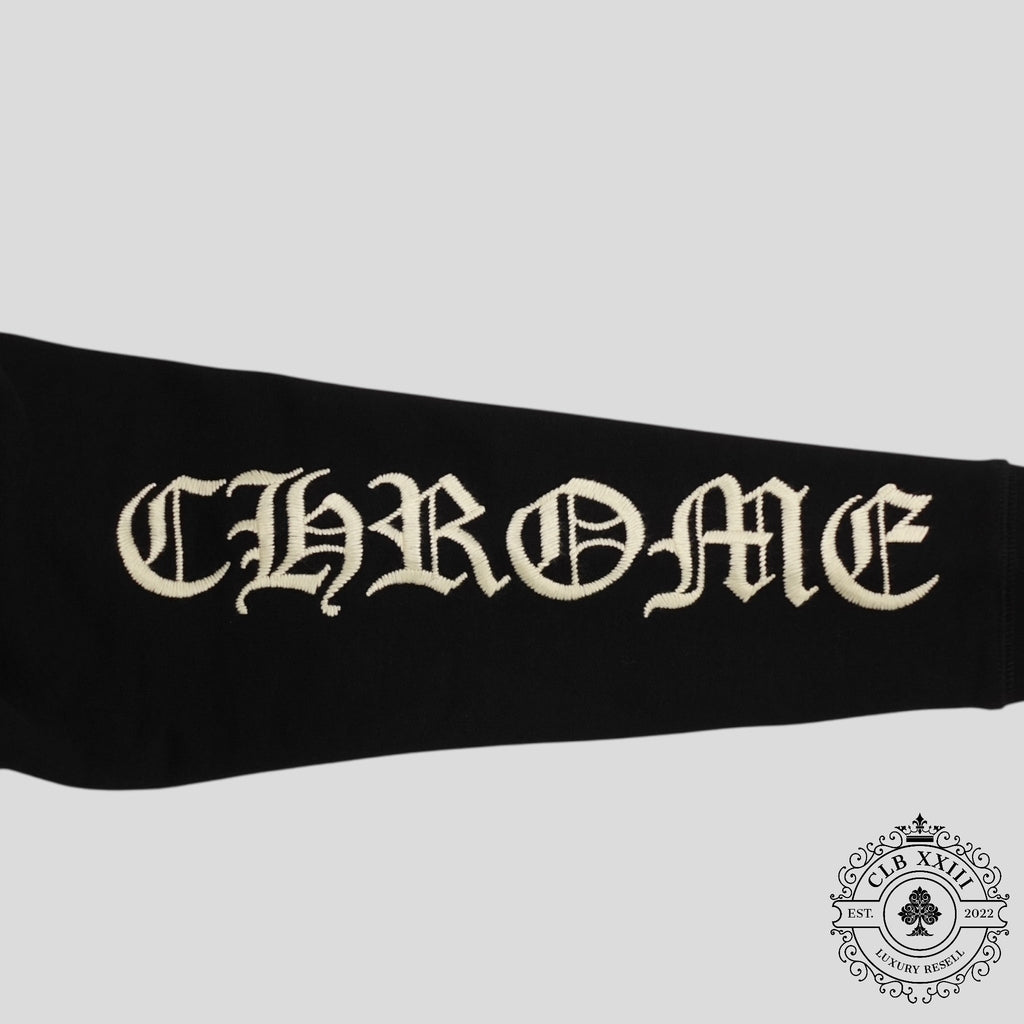 Polaire zippée Chrome Hearts CH brodée noire