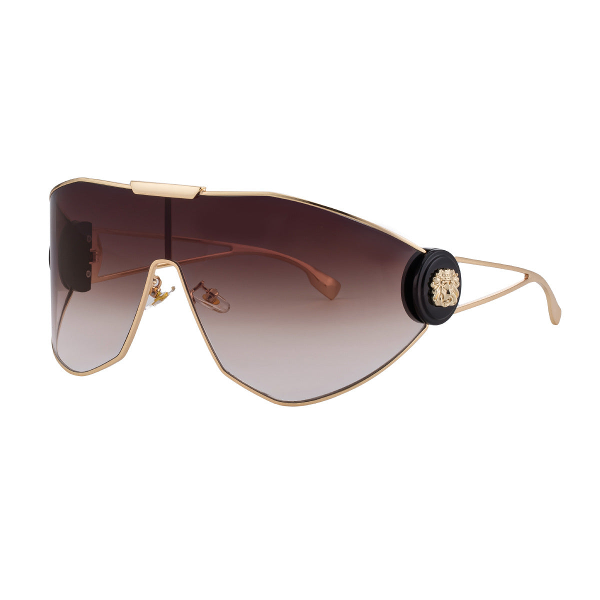 Lunettes de soleil aviateur sport plein cadre pour femmes — Protection UV intégrée aux verres