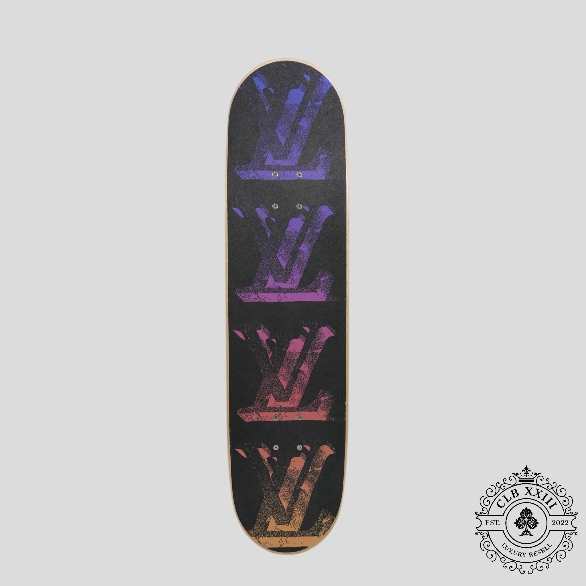 Skateboard Monogram Illusion Rose et Bleu Louis Vuitton