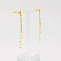 Perles d'eau douce sur boucles d'oreilles pendantes