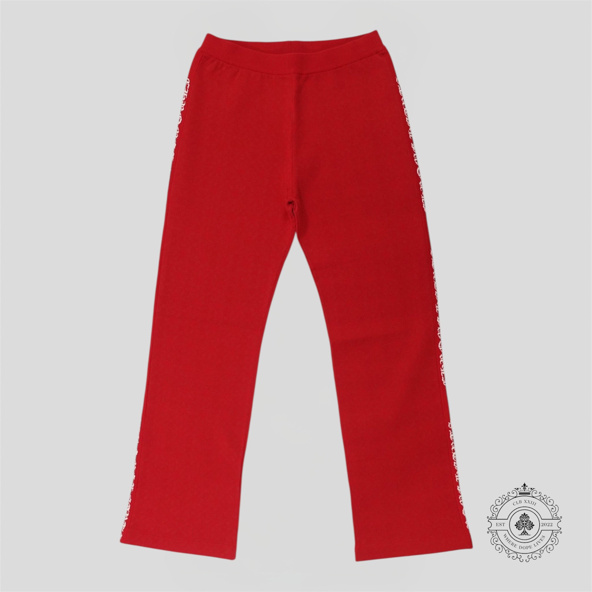 Pantalon Jacquard Chrome Hearts Plus Rouge