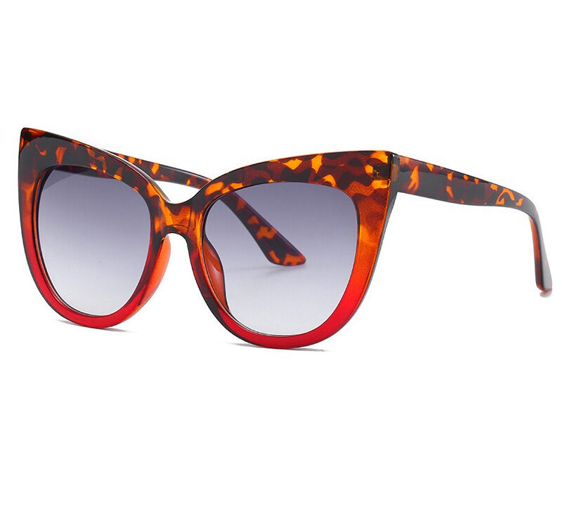 Lunettes de soleil oversize œil de chat pour femme UV400