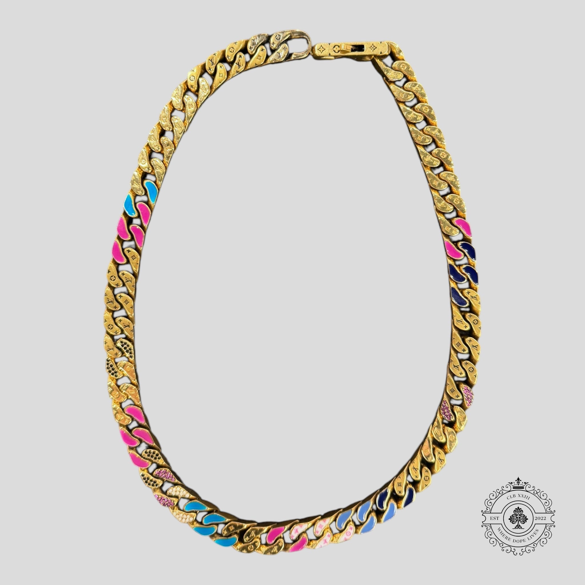 Collier maillons Louis Vuitton Multicolor