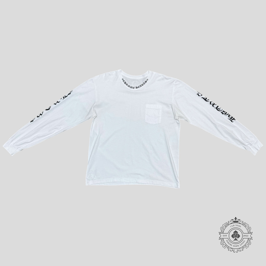 T-shirt à manches longues Chrome Hearts blanc