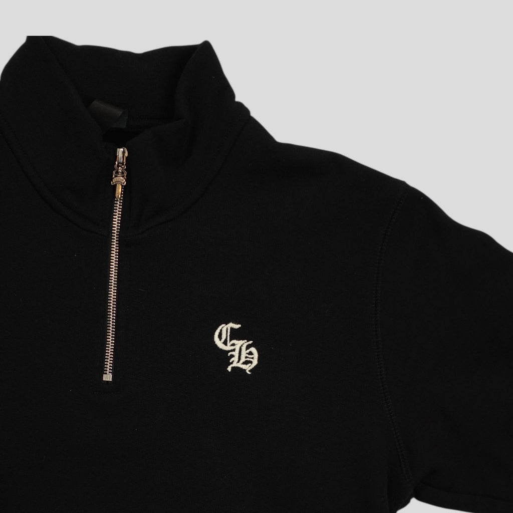 Polaire zippée Chrome Hearts CH brodée noire
