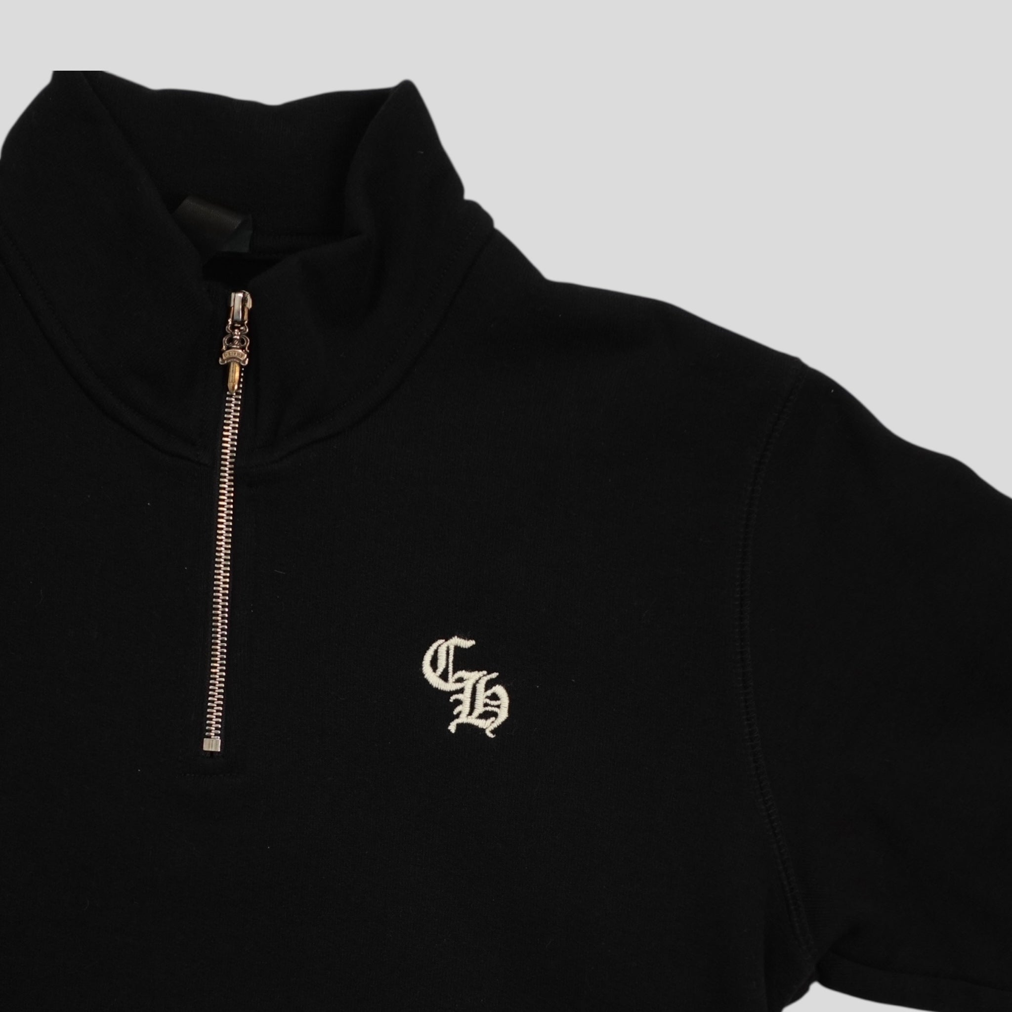 Polaire zippée Chrome Hearts CH brodée noire