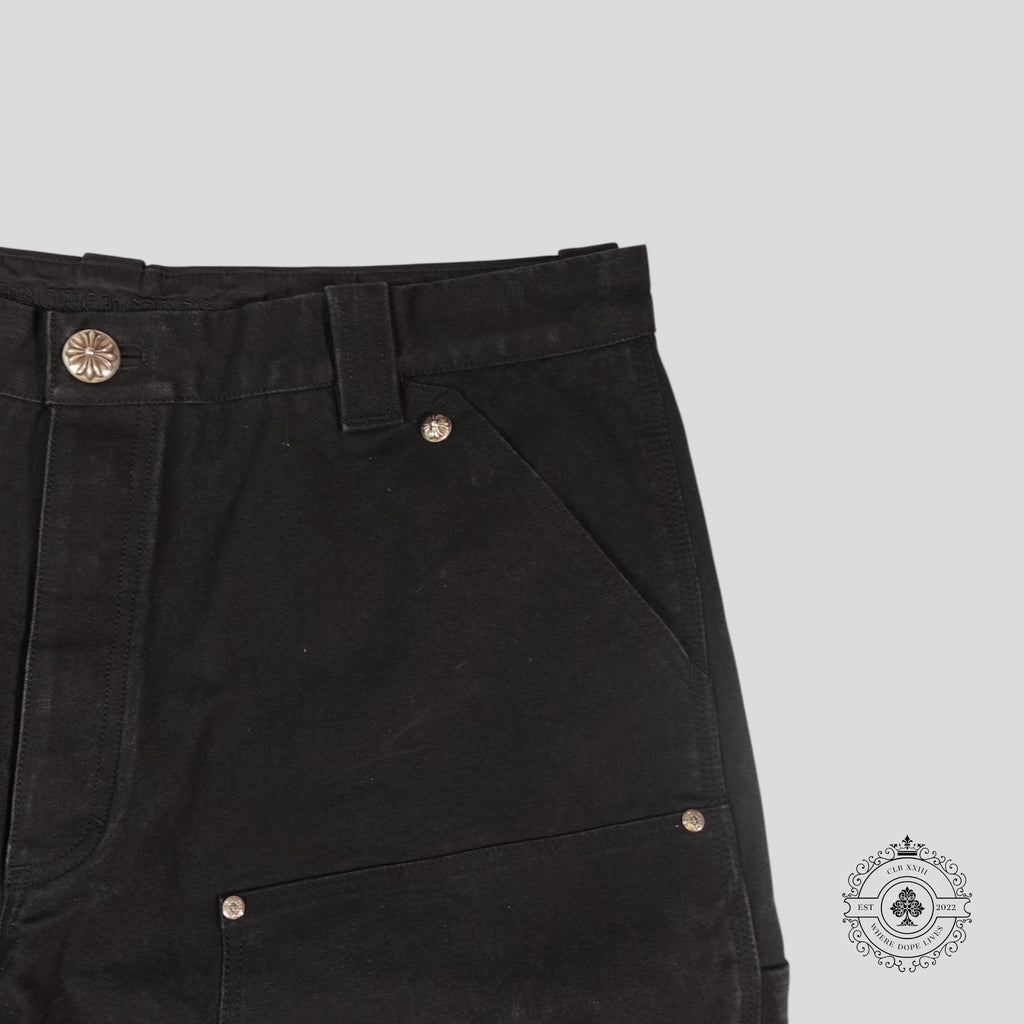 Shorts de travail Chrome Hearts 13 Cross Patch noirs