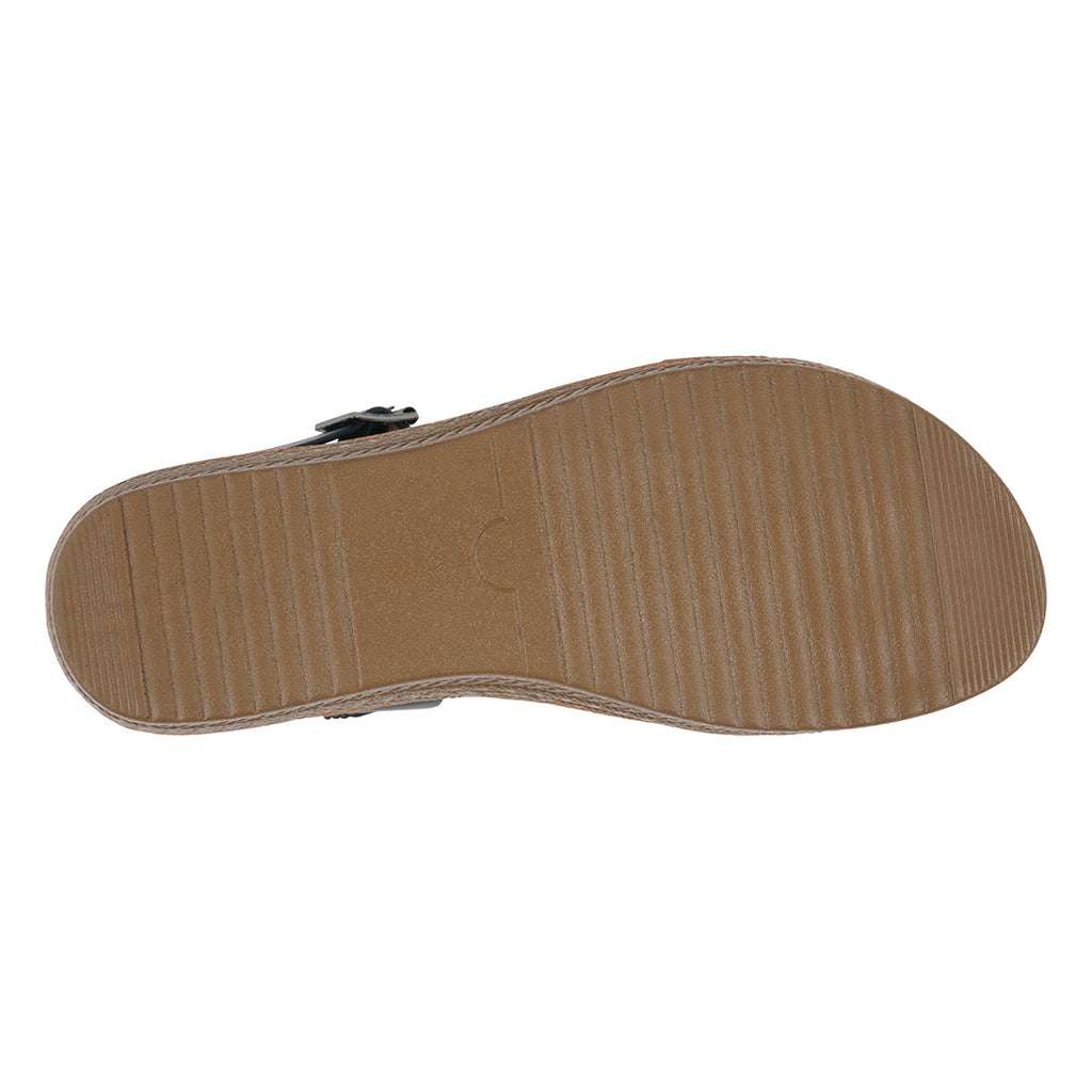 Sandales Fay noires à brides croisées et ornements pour femme