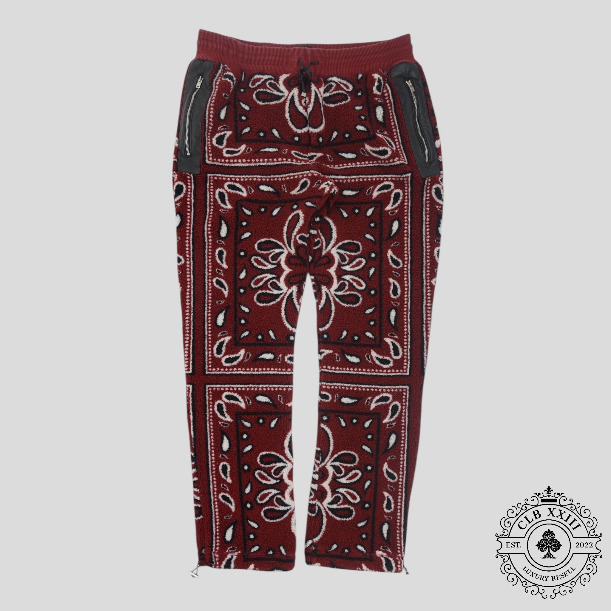 Pantalon de survêtement polaire Amiri bandana rouge