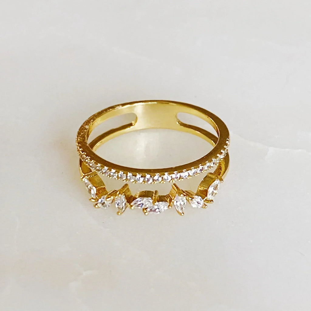 Bague sertie de bijoux Romance Française