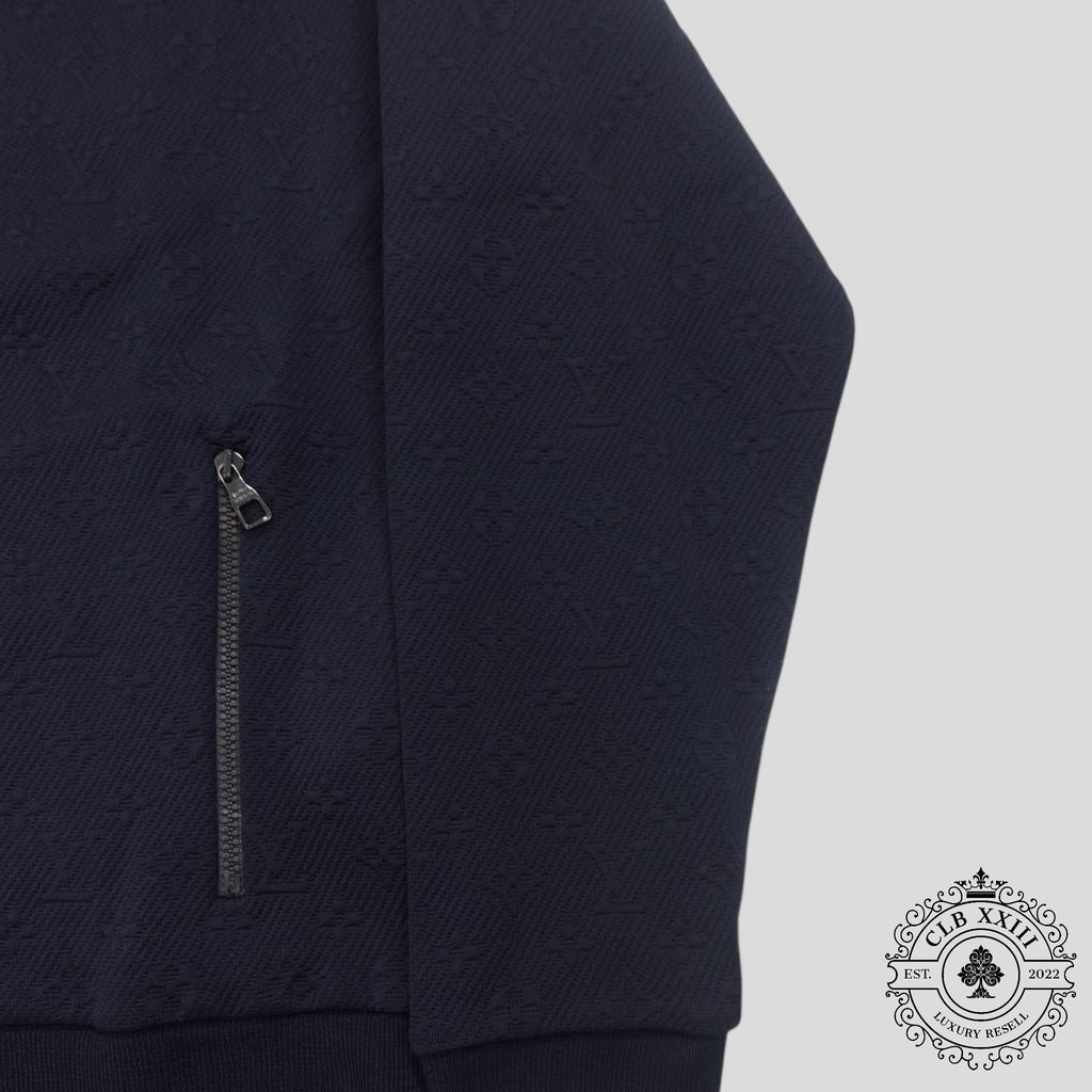 Veste brodée Louis Vuitton Monogram bleu marine