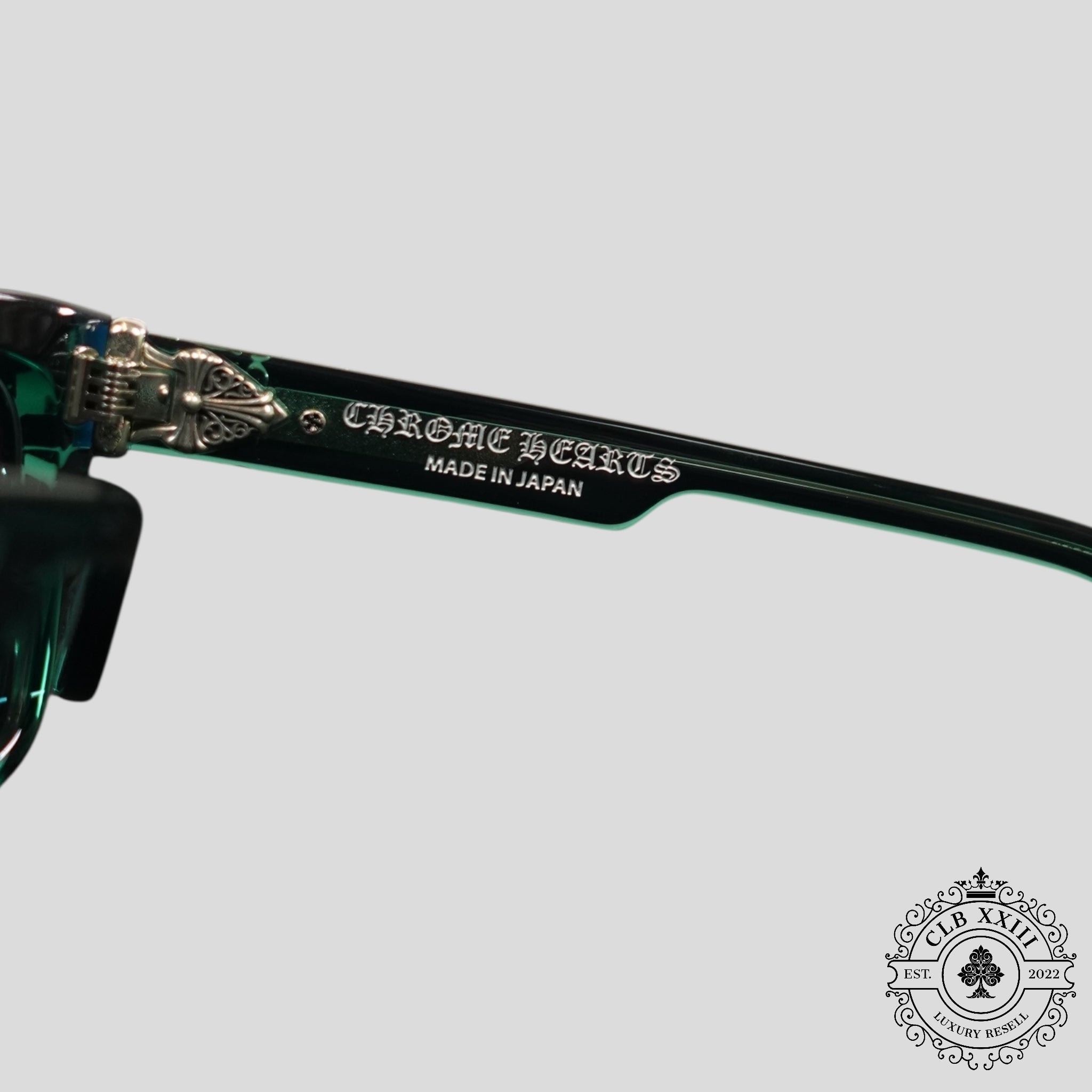Lunettes de soleil Chrome Hearts Box Officer, coloris Marine