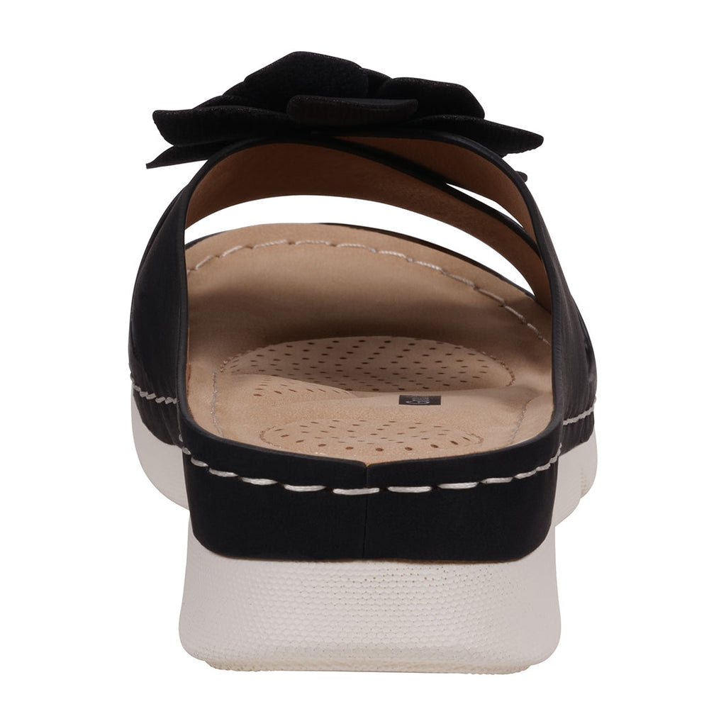Sandales rembourrées noires Claire pour femme