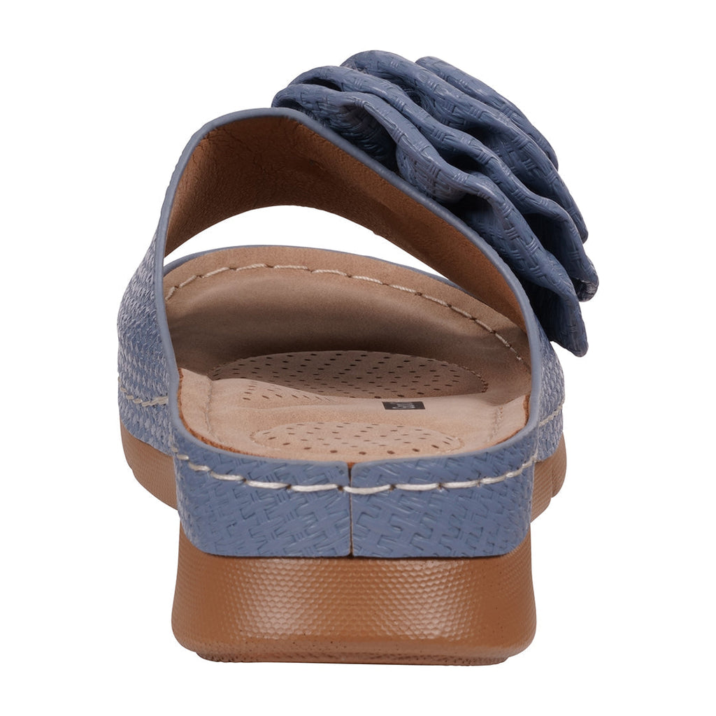 Sandales plates confortables Honey Blue pour femme
