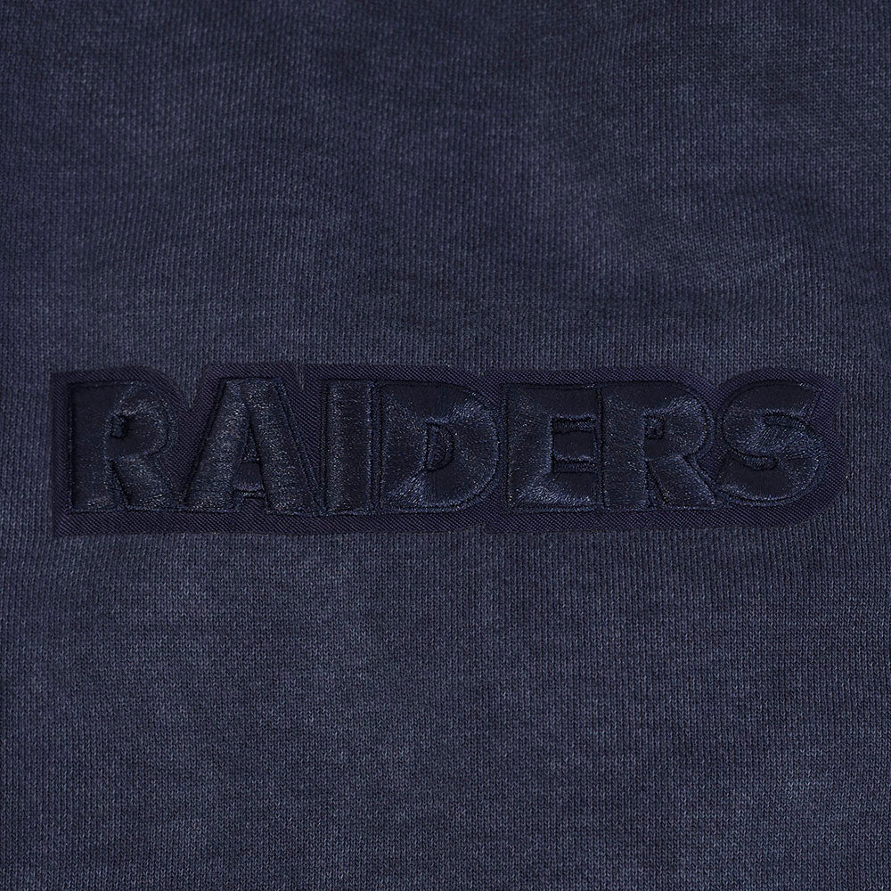 Sweat à Capuche Pro Standard Raiders Épaules Tombantes Délavé aux Enzymes - Marine