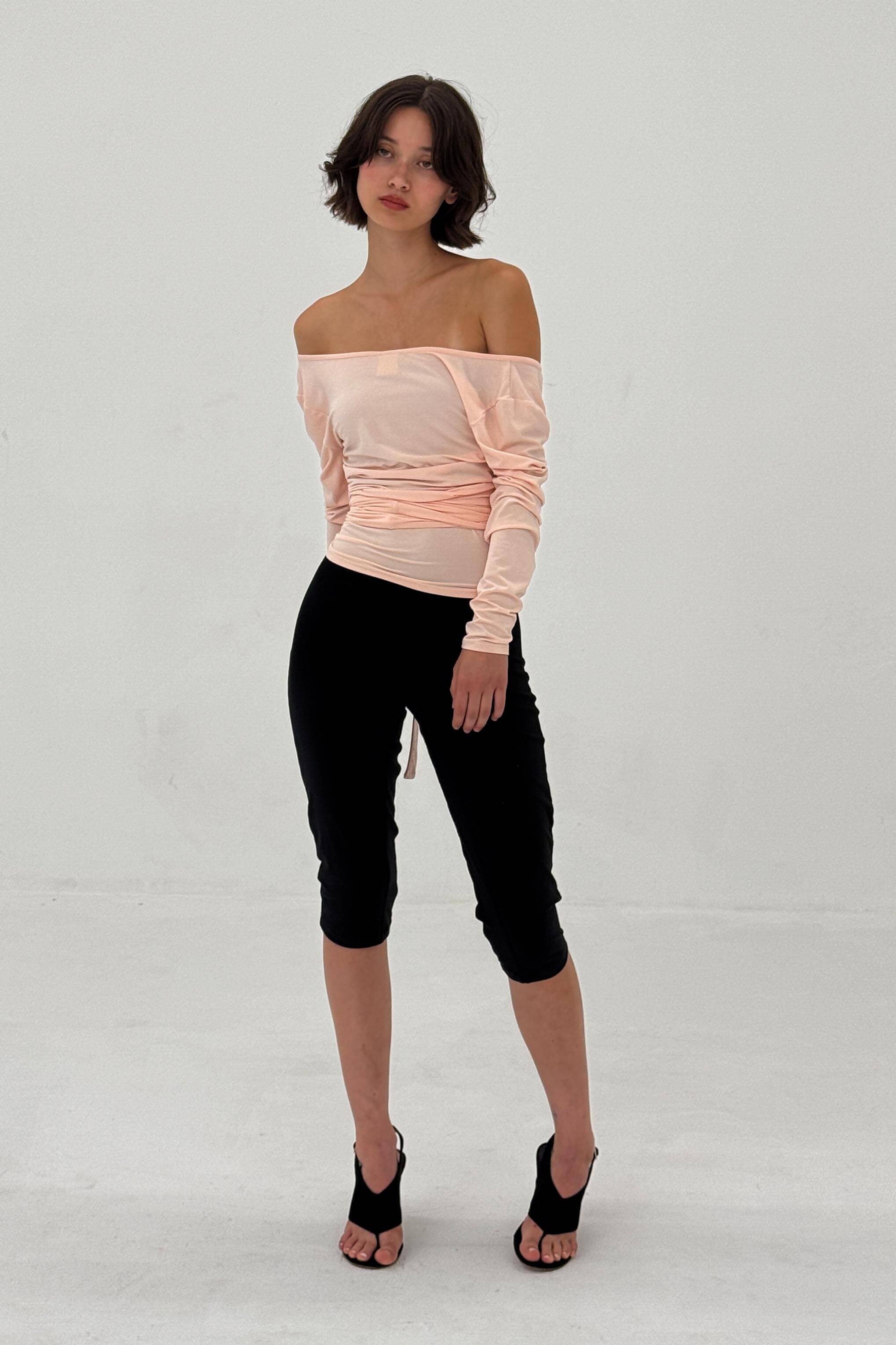 HAUT CACHE-CŒUR DANSEUSE ROSE POUDRE