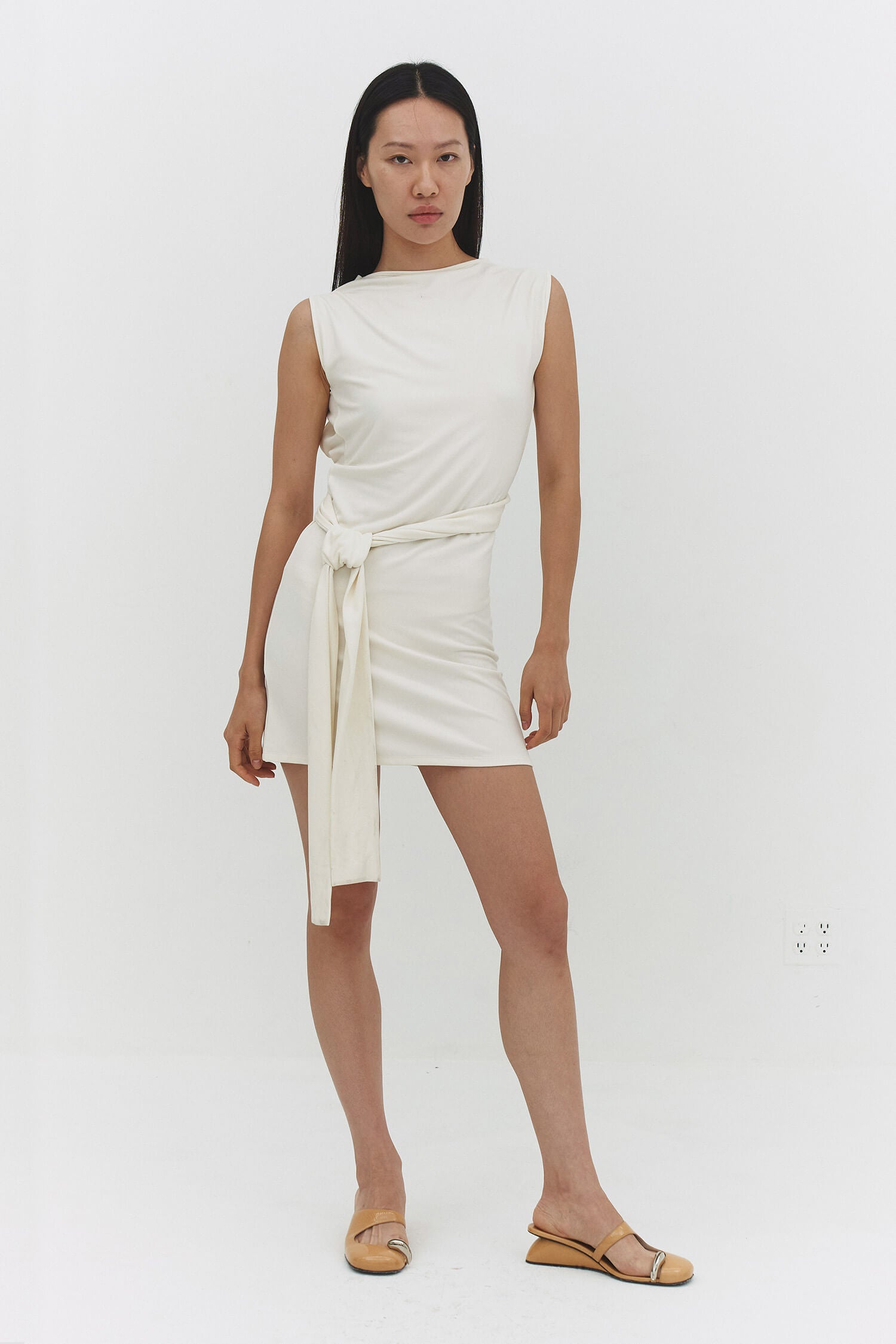 ROBE BEATRIZ EN BLANC CASSÉ