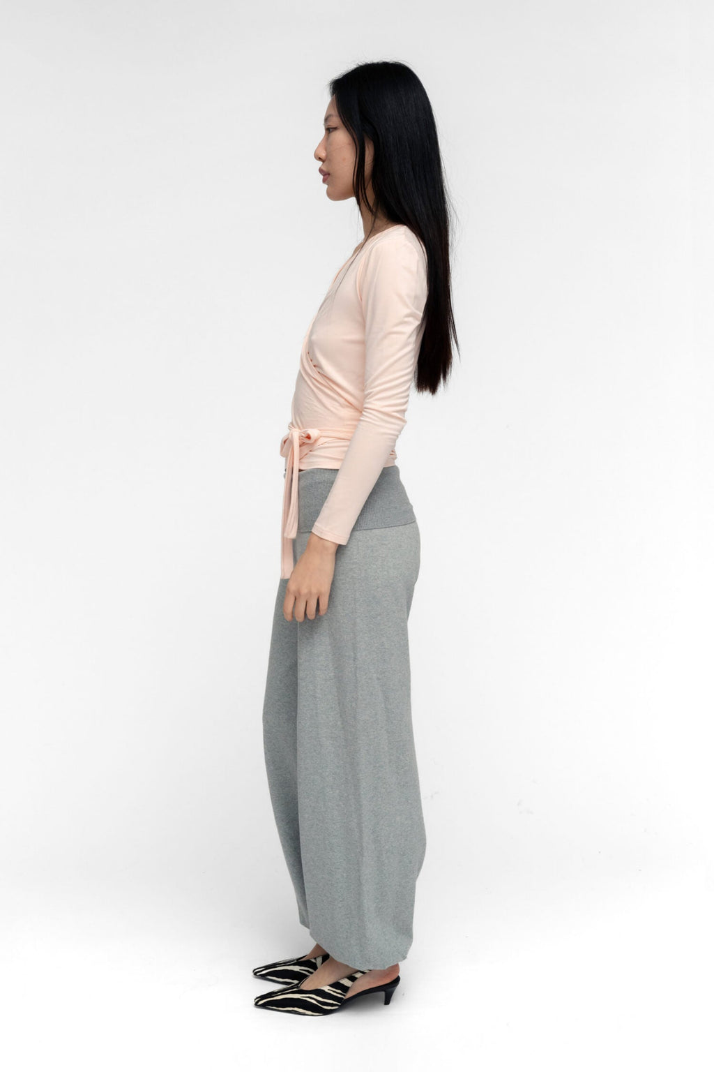 HAUT CACHE-CŒUR DANSEUSE ROSE POUDRE