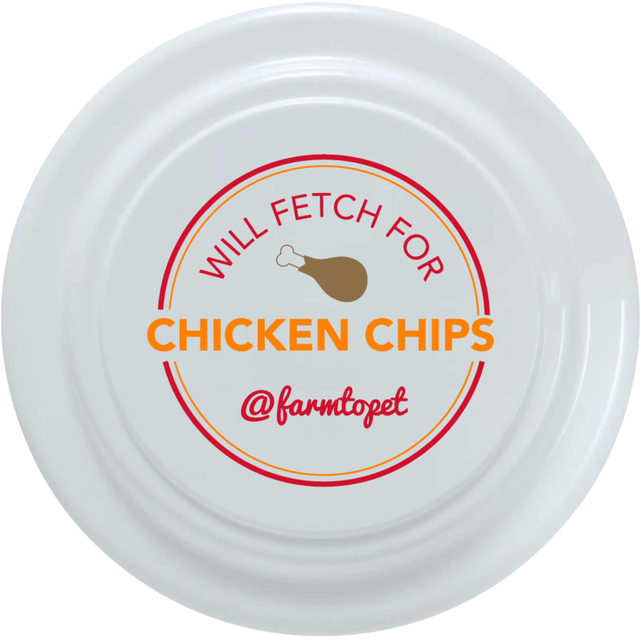 Disque pour chien "Fetch for Chicken Chips" | Jouet amusant pour chiens et humains