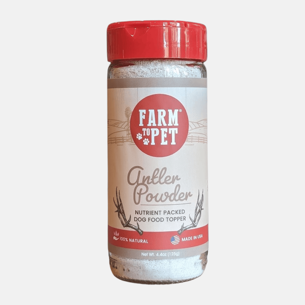 Gâterie en poudre de bois de cerf pour chiens | Supplément nutritionnel pour chiens et chats