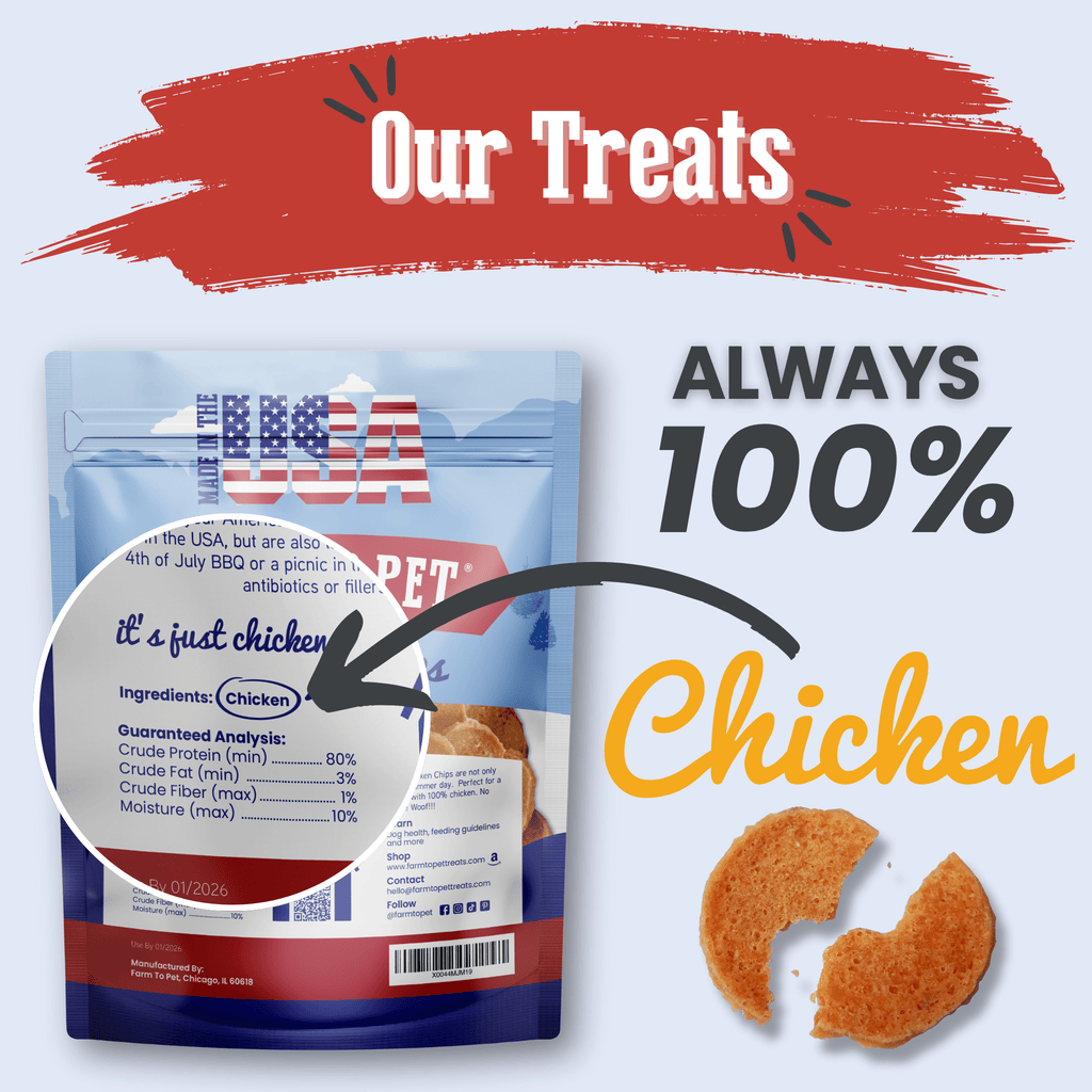 Frites de Poulet Americana pour Chiens | Célébrez avec des Friandises pour Chiens Fabriquées aux USA