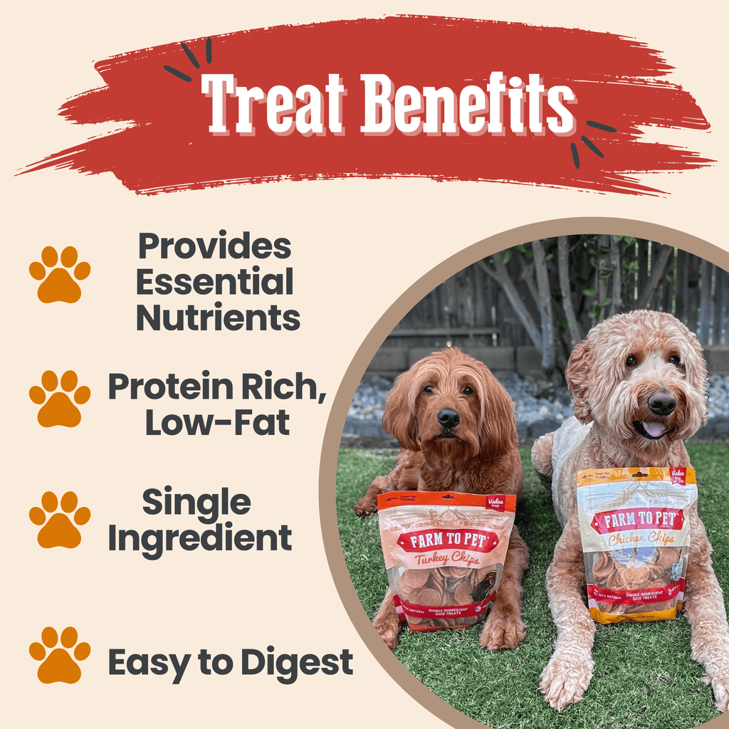 Duo de friandises pour chiens poulet et dinde | Friandises pour chiens à ingrédient unique à base de volaille