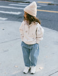 Demi-zip enfant floral