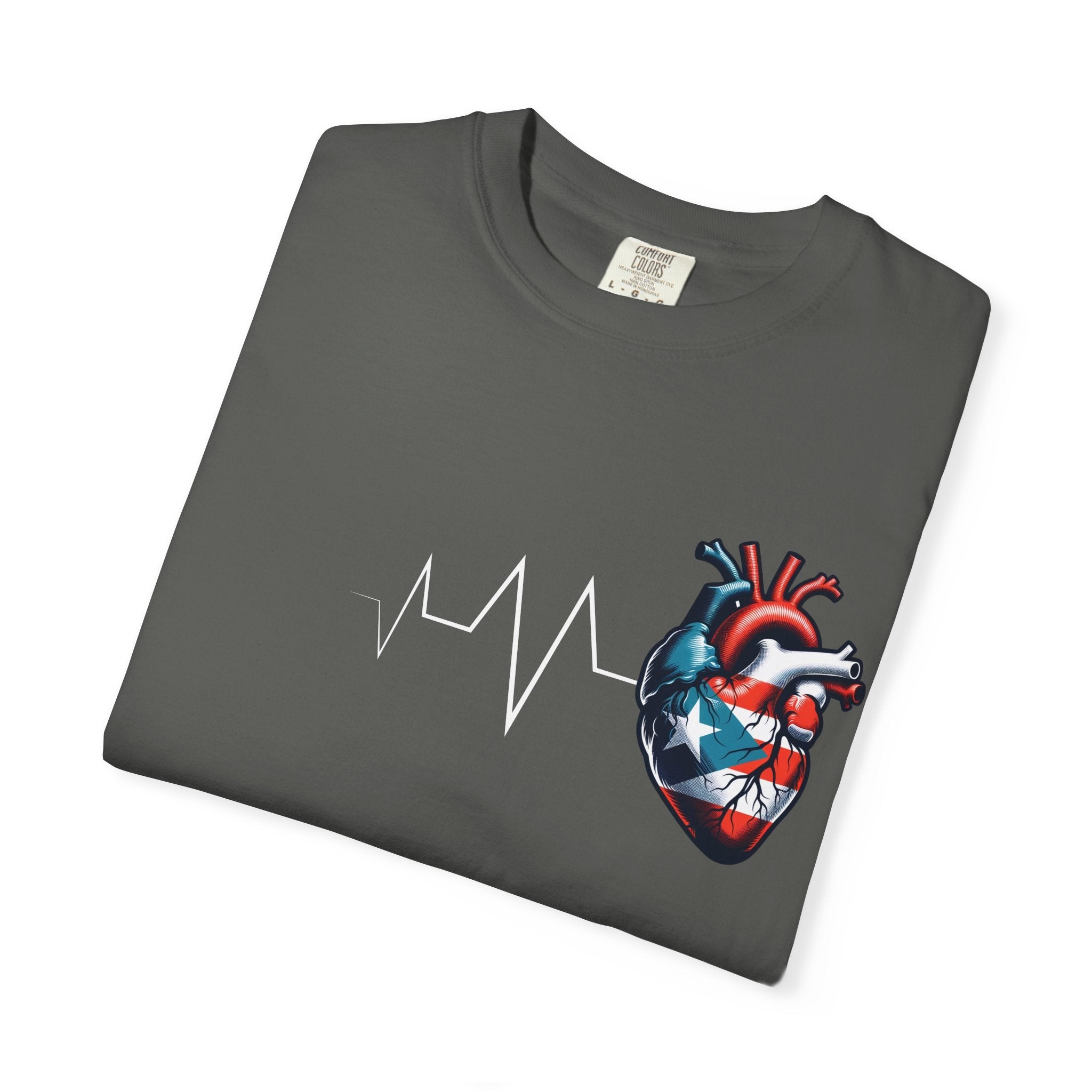 T-shirt Porto Rico Toujours Dans Mon Cœur | PR Boricua Battement de Cœur | T-shirts Drôles Viraux Fierté Latino