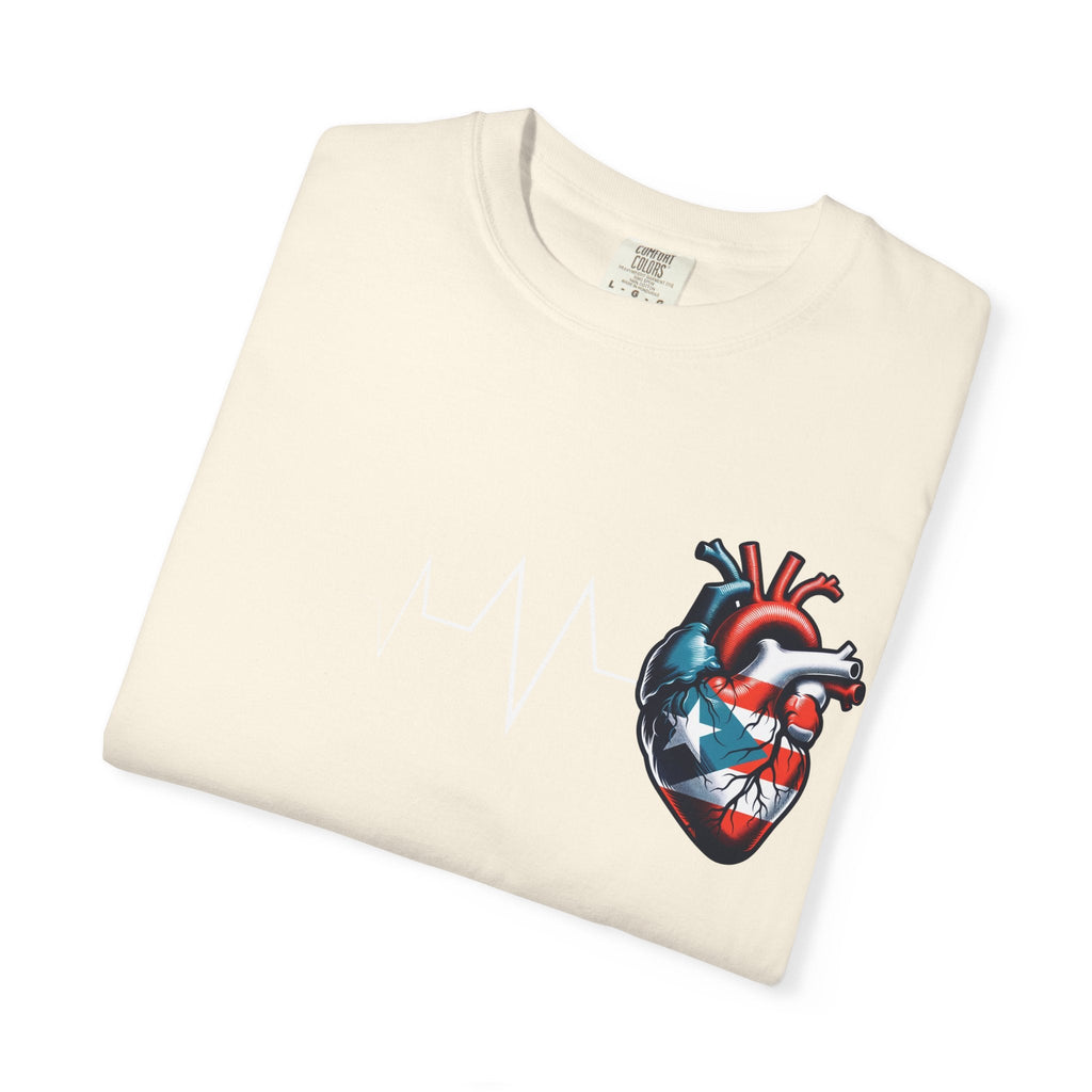 T-shirt Porto Rico Toujours Dans Mon Cœur | PR Boricua Battement de Cœur | T-shirts Drôles Viraux Fierté Latino