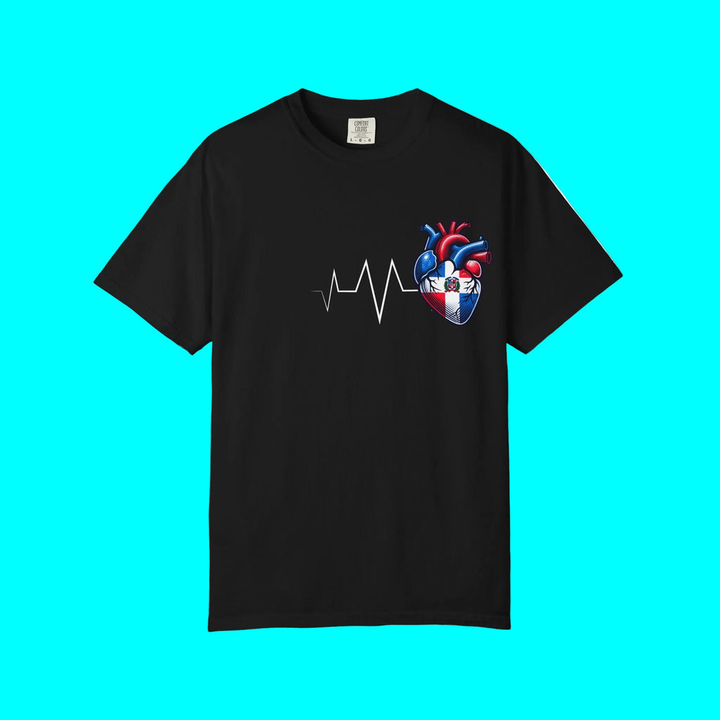T-shirt "Dominican Republic Always In My Heart" | La Republica Dominicana Battement de Cœur Corazon | T-shirts humoristiques et viraux Fierté latine
