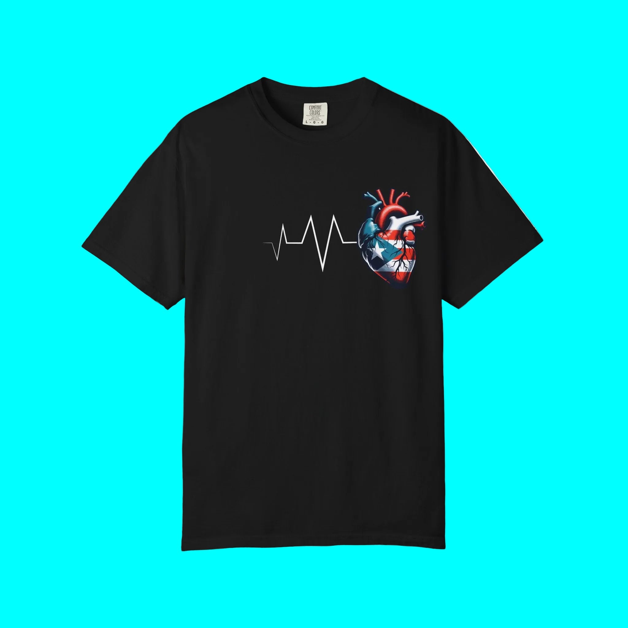 T-shirt Porto Rico Toujours Dans Mon Cœur | PR Boricua Battement de Cœur | T-shirts Drôles Viraux Fierté Latino