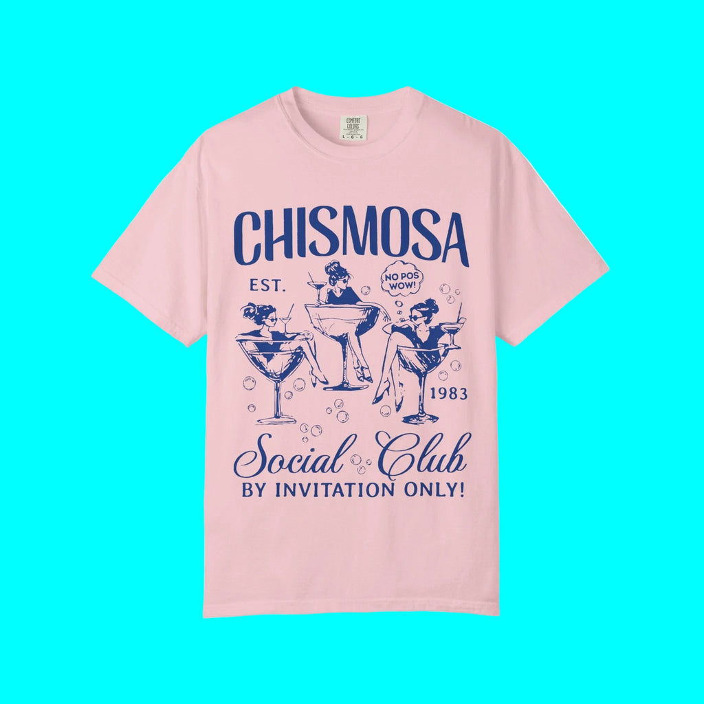 T-shirt Chismosa Social Club | No Pos Wow! Sur Invitation Seulement ! T-shirts Humoristiques Latinos Unisexe | 3 Couleurs