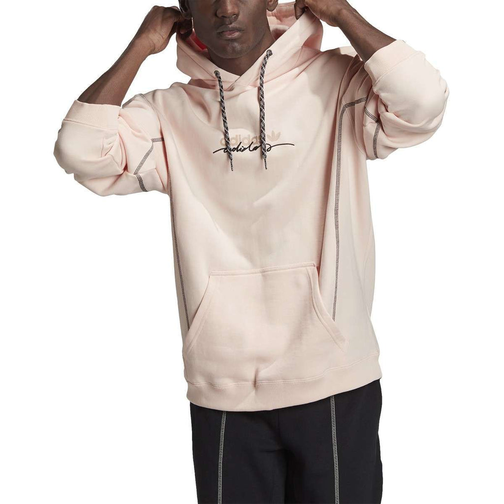 Sweat à capuche R.Y.V. adidas Originals pour hommes - Rose teinté