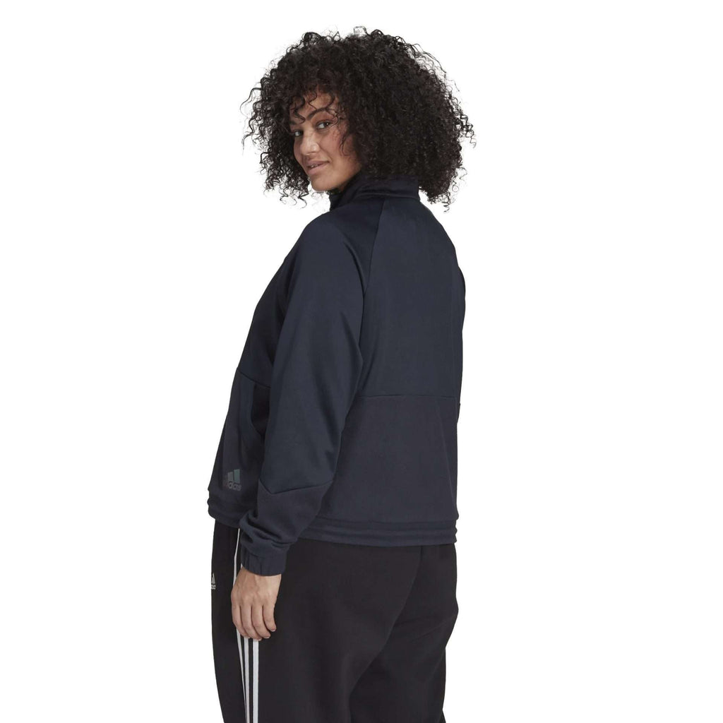 Veste de survêtement adidas X ZOE SALDANA PRIMEGREEN en tricot pour femme (taille plus) - Encre de Légende