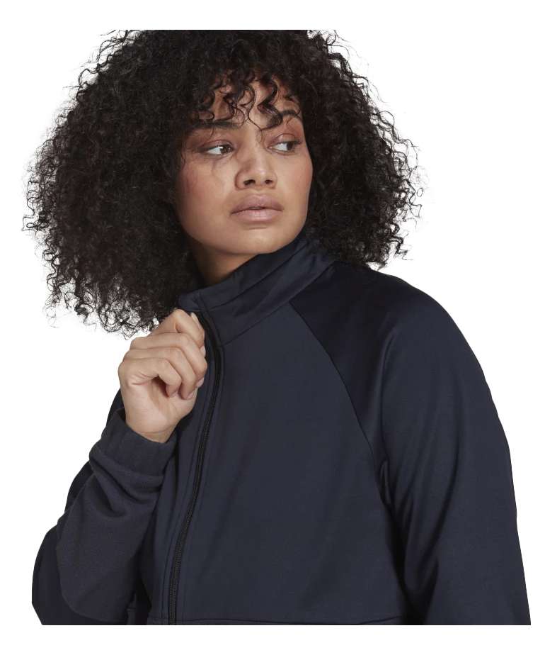 Veste de survêtement adidas X ZOE SALDANA PRIMEGREEN en tricot pour femme (taille plus) - Encre de Légende
