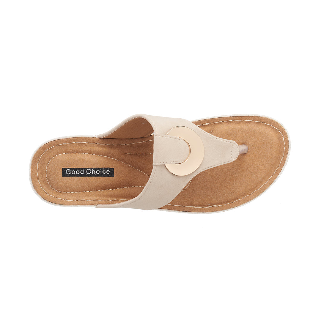 Sandales compensées Genelle Natural pour femme