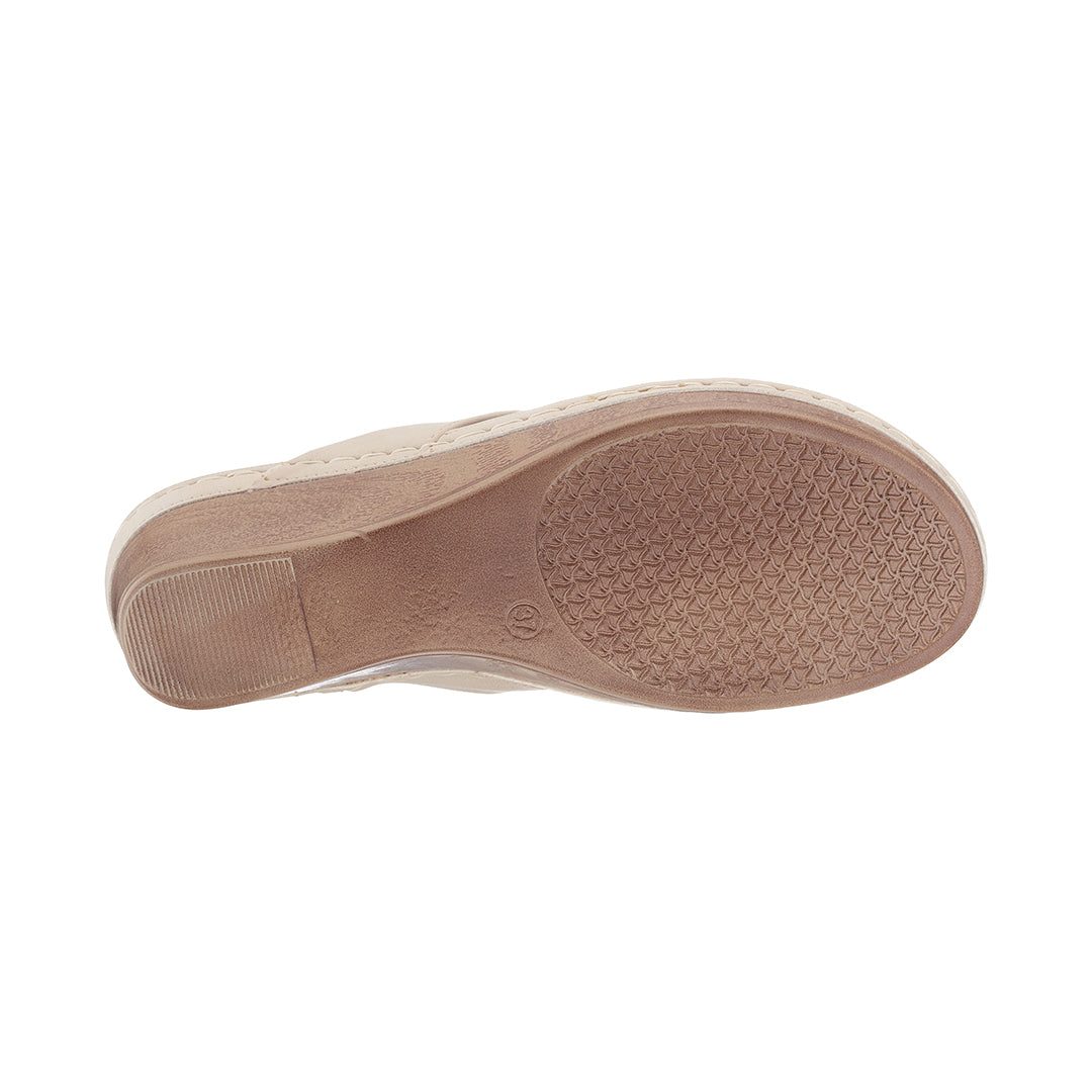 Sandales compensées Genelle Natural pour femme