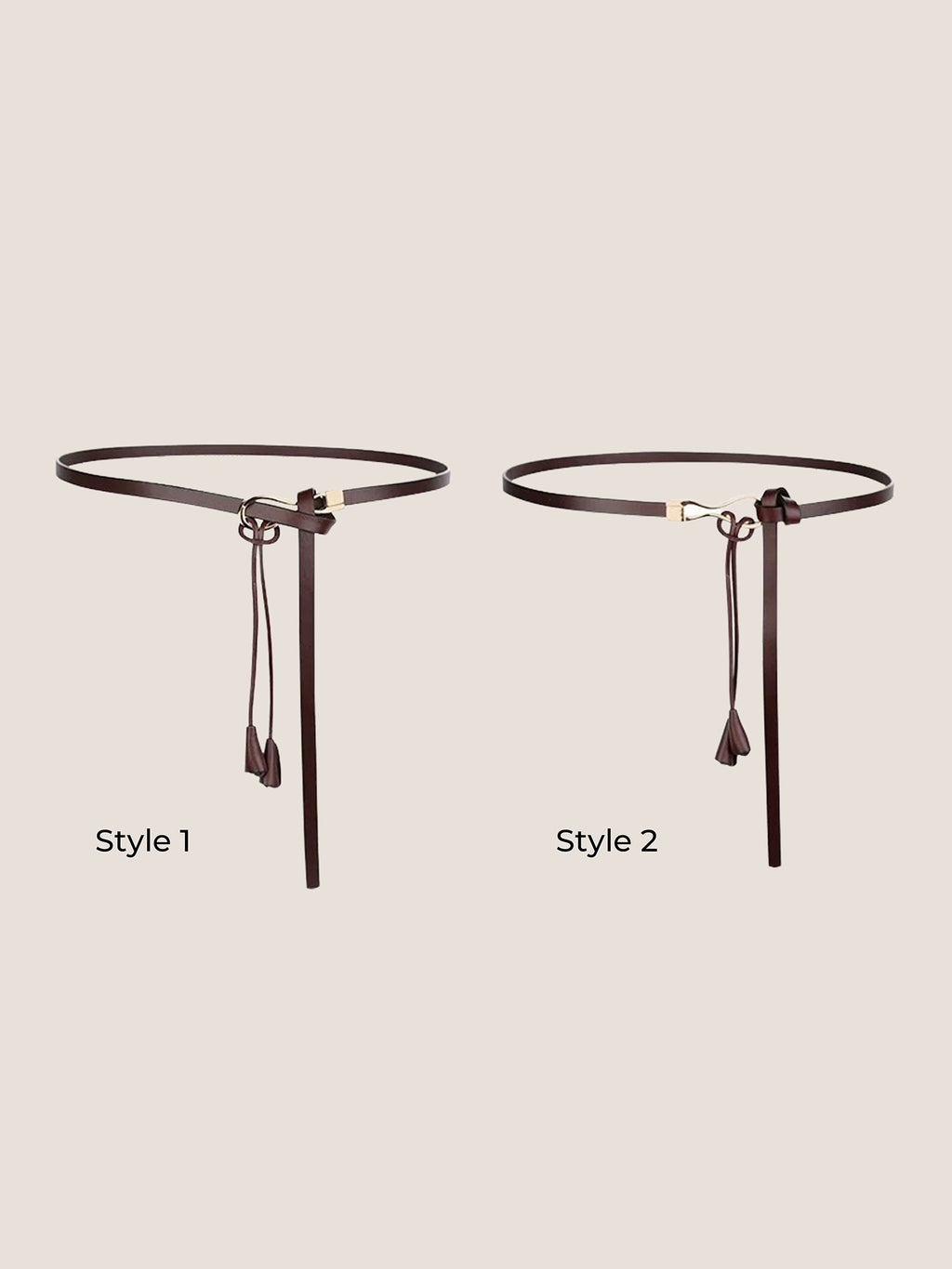 Ceinture en cuir recyclé, polyvalente pour robes et blazers VIVETTE