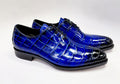 Maurice Georgia Alligator Oxford - Cobalt/Blue