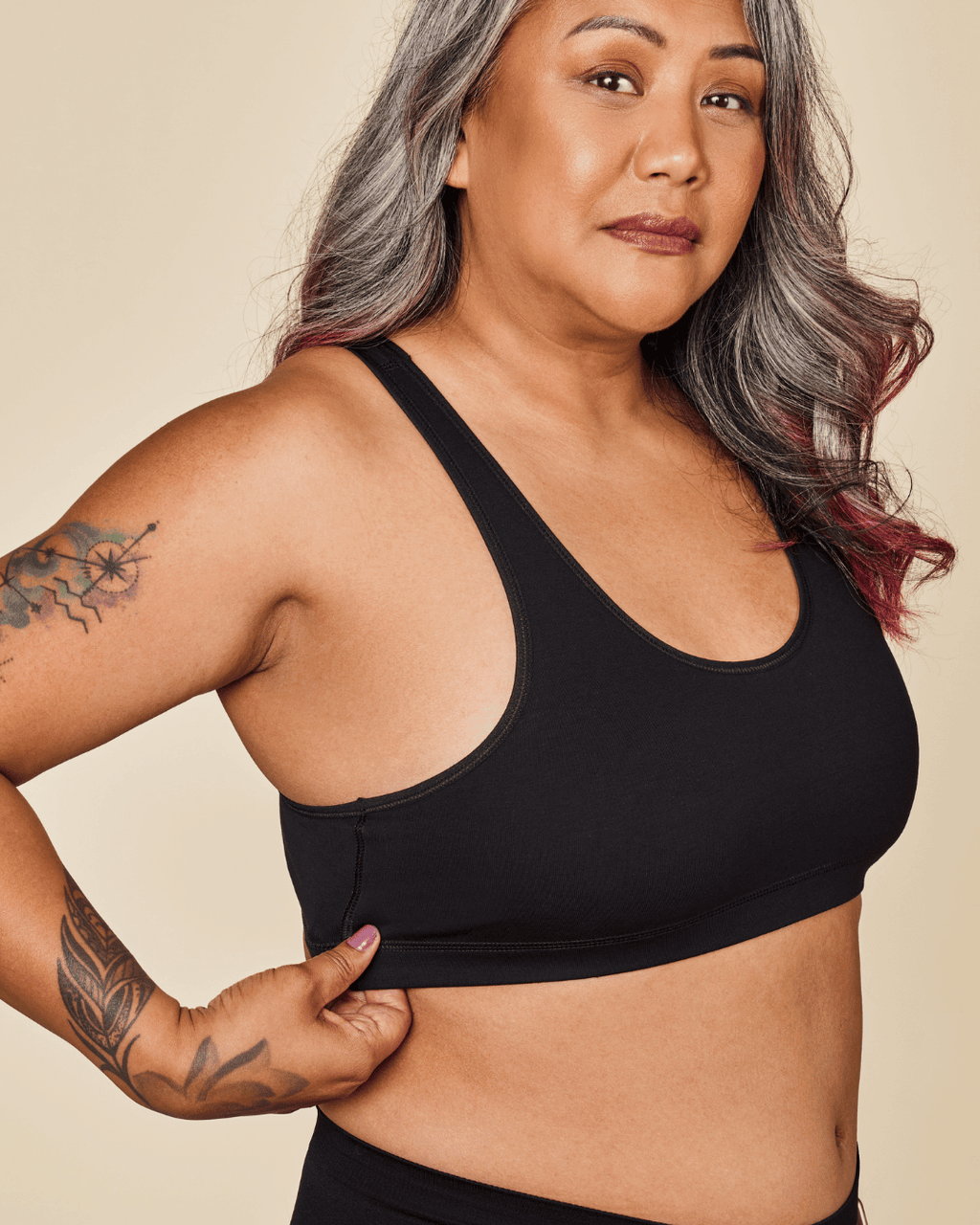 Brassière dos nageur en coton Glide