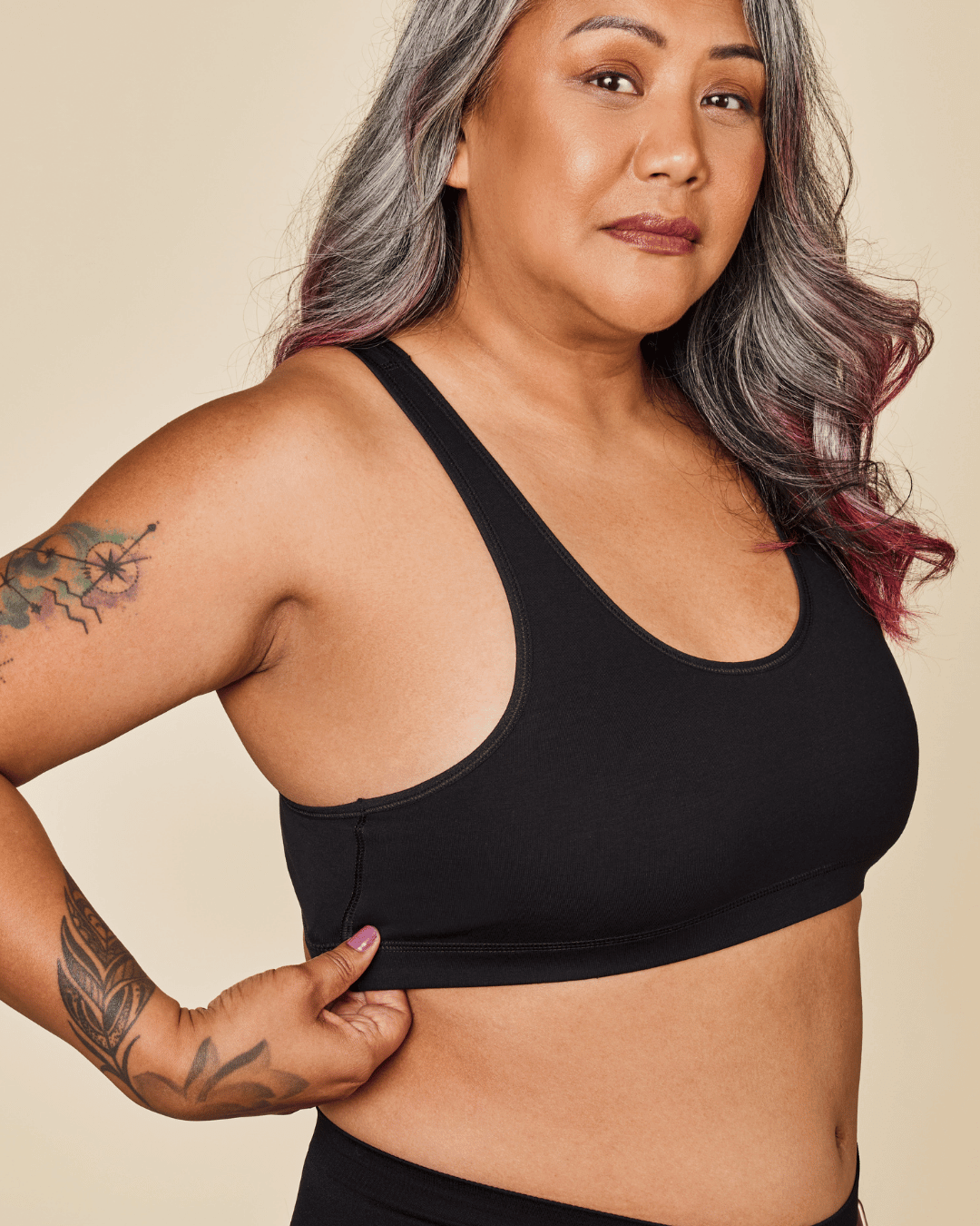 Brassière dos nageur en coton Glide