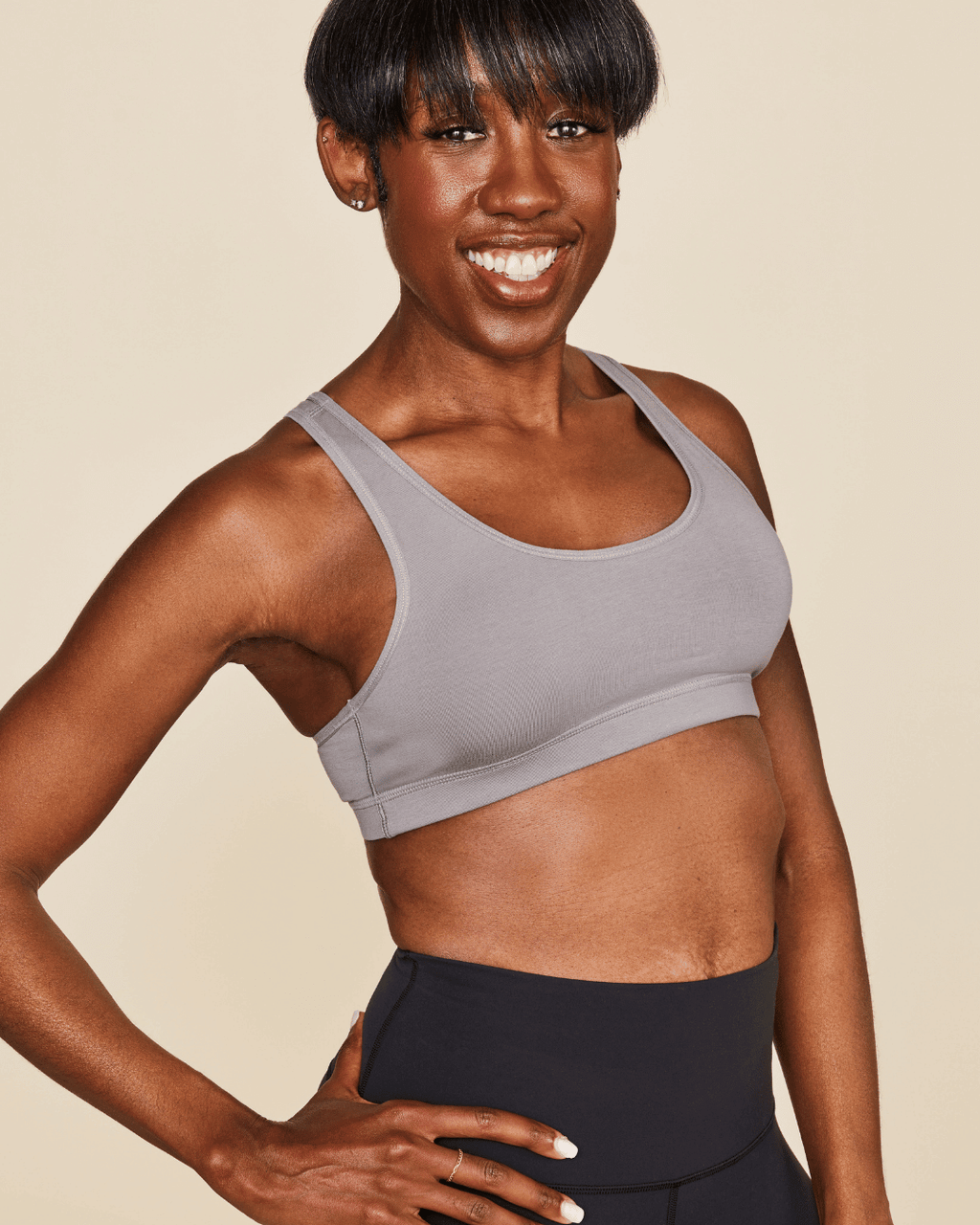 Brassière dos nageur en coton Glide