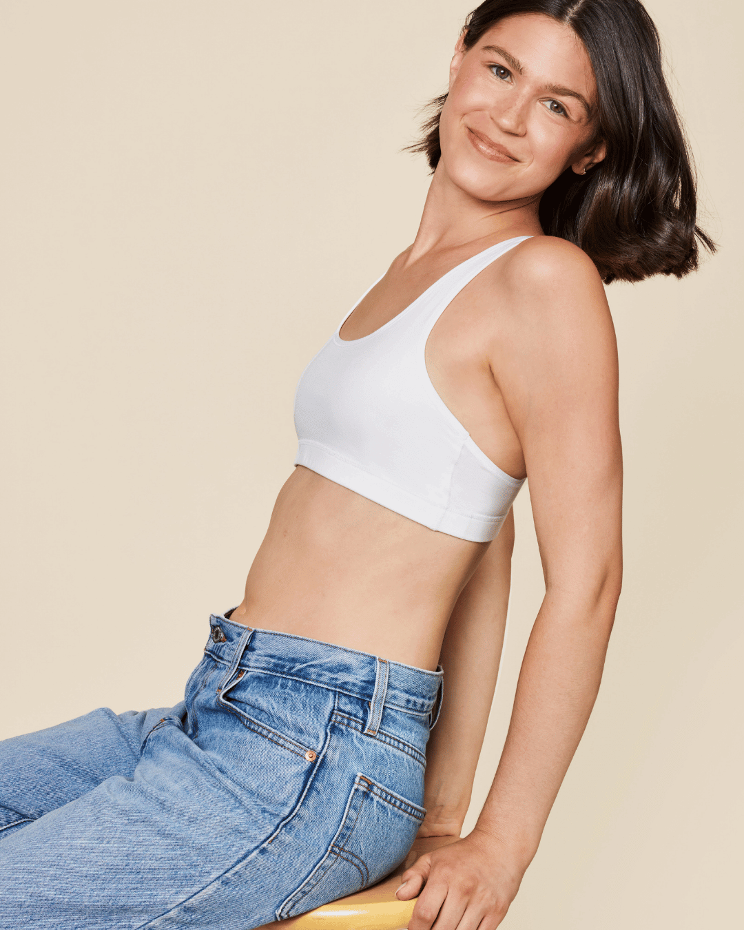 Brassière dos nageur en coton Glide