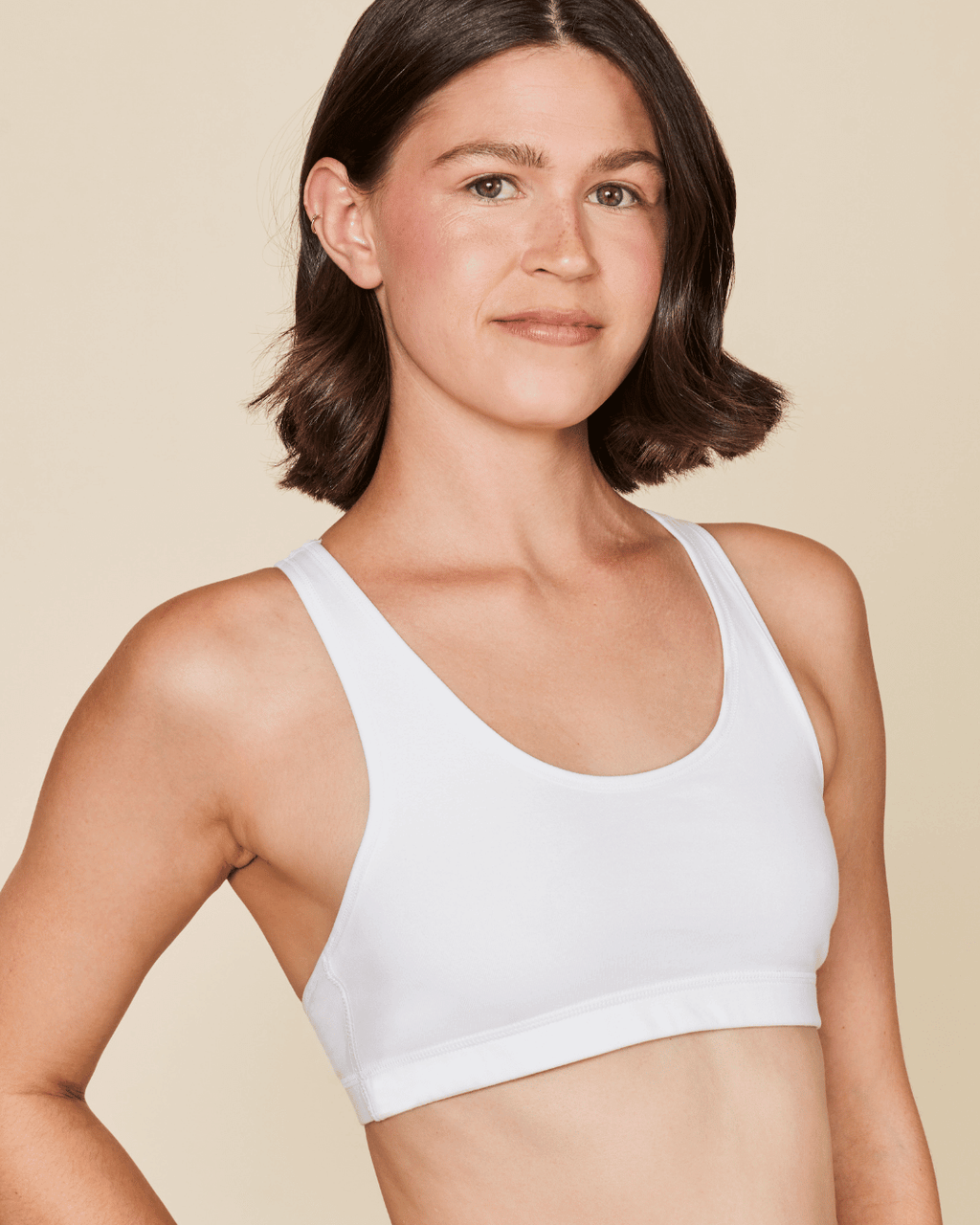 Brassière dos nageur en coton Glide