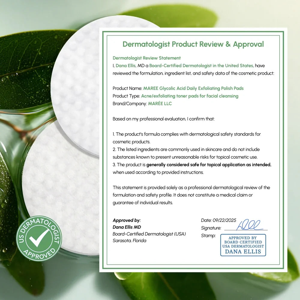 Disques exfoliants à l'acide glycolique